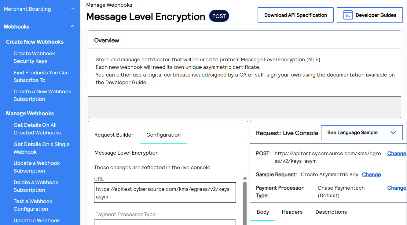 Register the Certificate - REST Interactive Example: Registering Your ...