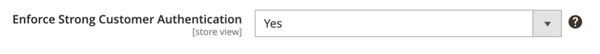 Strong Customer Authentication Configuration